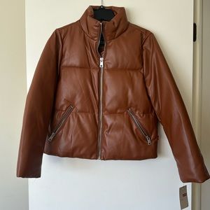 Women’s Levi’s Breanna Faux Leather Puffer Size M NWT